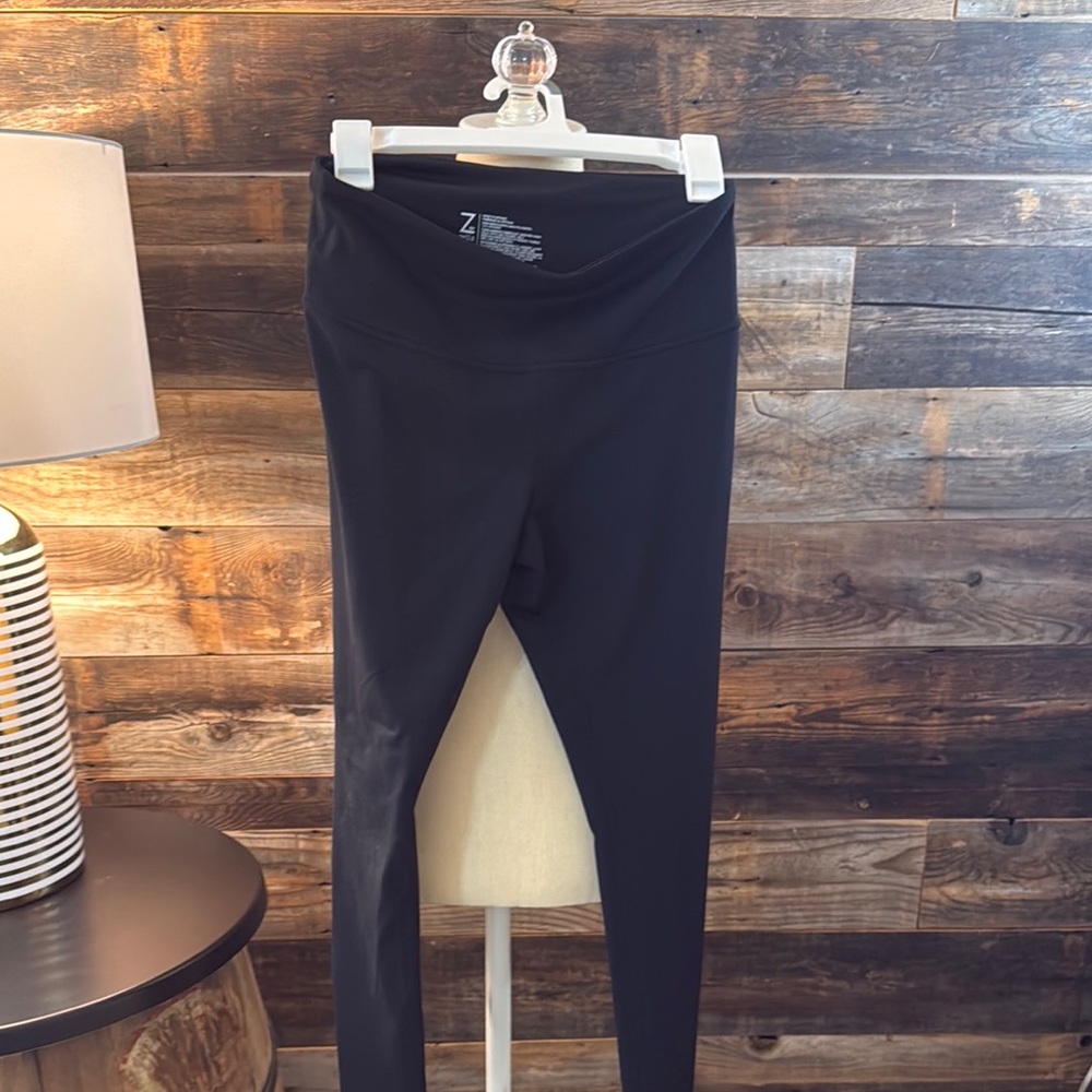 Zella Black High-Waist Leggings (M) and Under Armour Compression Leggings (M)